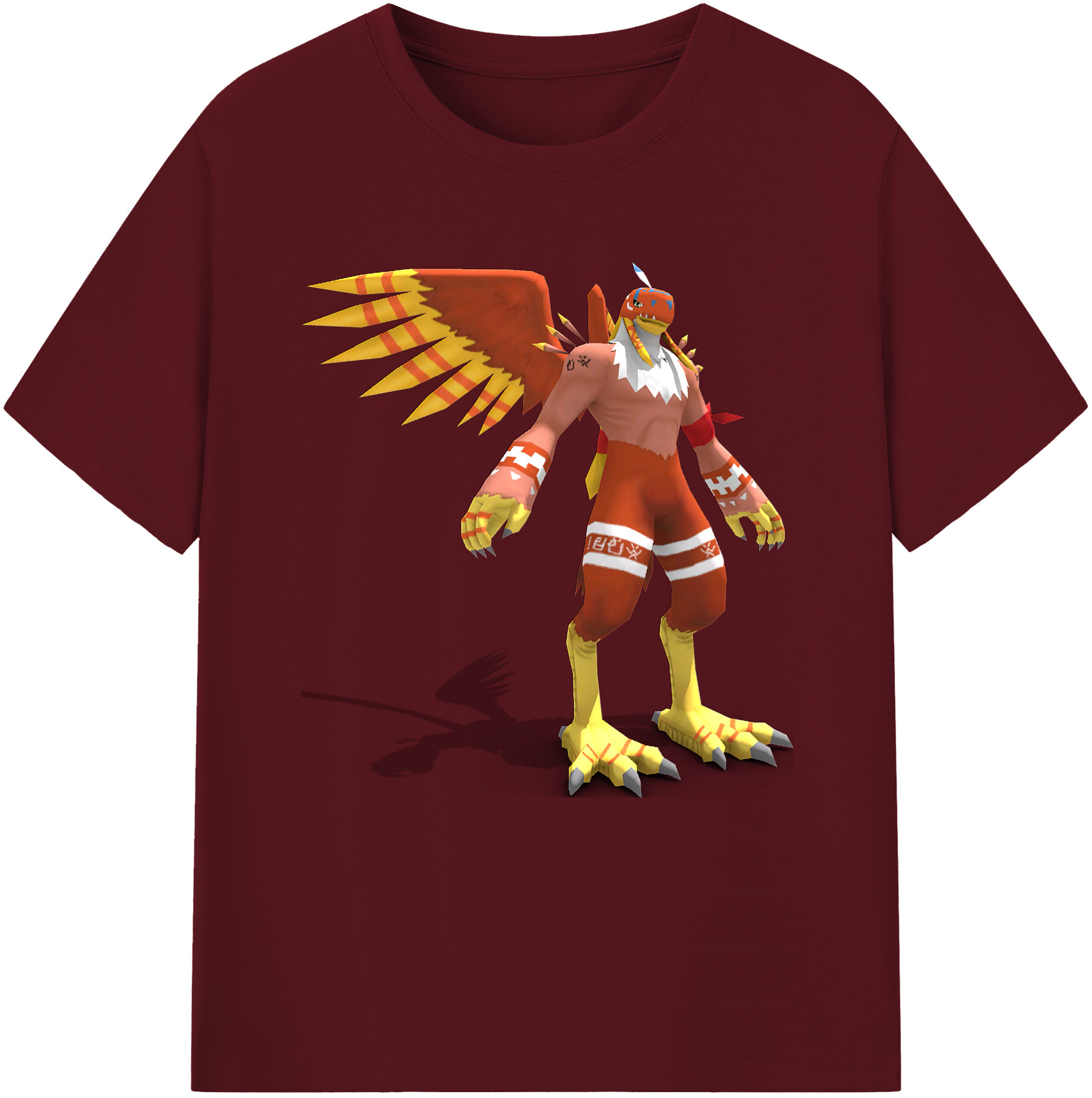 （画像用） Digimon デジタルモンスター/デジモン 綿100％半袖Tシャツ（フロントプリント）